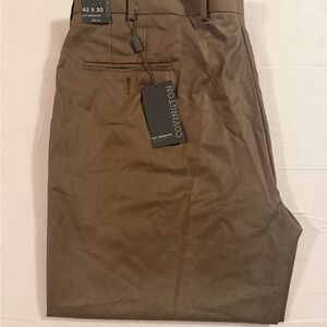 Covington Men's the Perfect Pant Flat Front, Iron-Free, Size 42x30